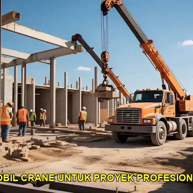 mobil crane untuk proyek profesional